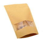 Bolsa de papel modificada para requisitos particulares de la comida de Kraft PE del llano derecho